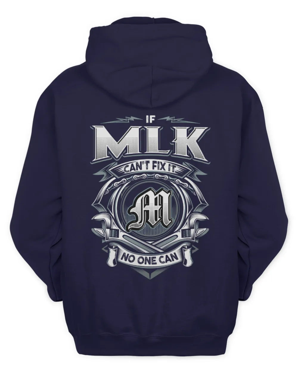 MLK AP81-K4-626 - Personalized Ahmed Quote Apparel “If Ahmed Can't Fix It, No One Can” - Unisex Hoodie - Navy