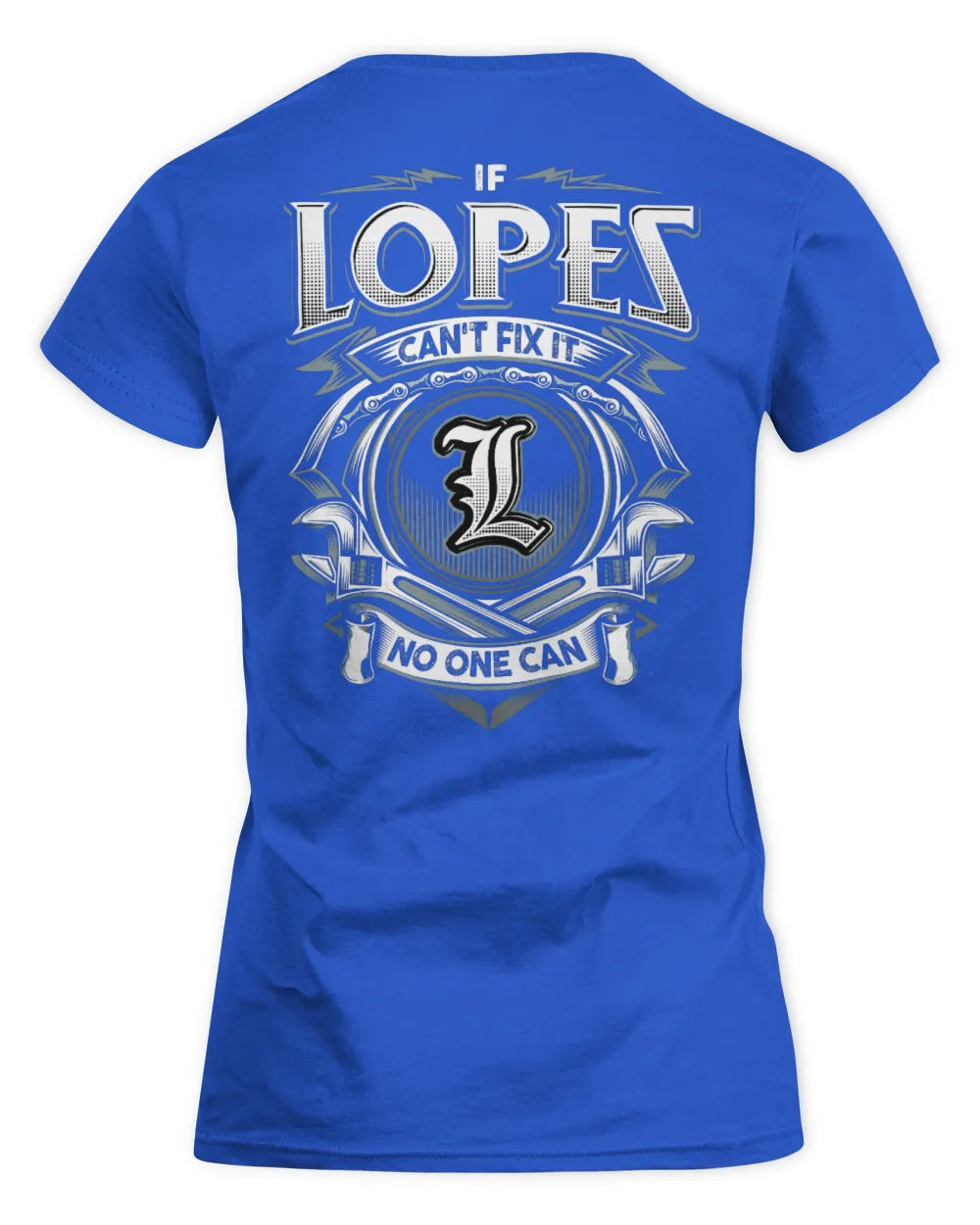 LOPES AP81-K4-626 - Personalized Ahmed Quote Apparel “If Ahmed Can't Fix It, No One Can” - Women's Standard T-Shirt - Royal