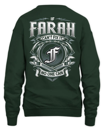 FARAH AP81-K4-626 - Personalized Ahmed Quote Apparel “If Ahmed Can't Fix It, No One Can” - Unisex Sweatshirt - Forest Green