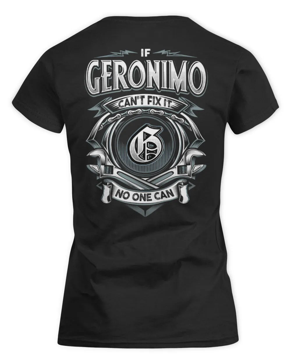 GERONIMO AP81-K4-626 - Personalized Ahmed Quote Apparel “If Ahmed Can't Fix It, No One Can” - Women's Standard T-Shirt - Black