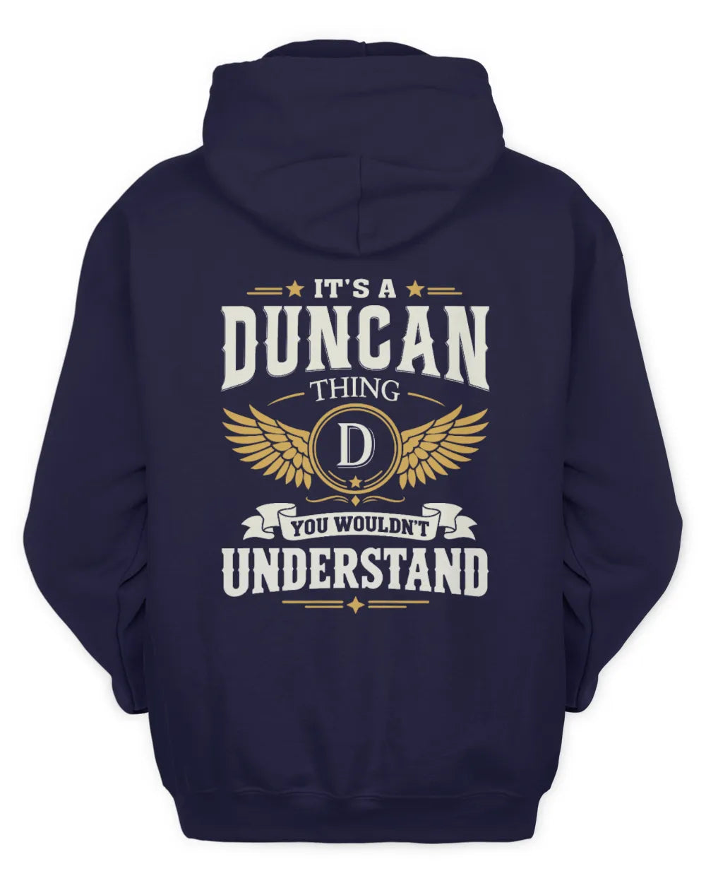 DUNCAN KT06-M008 It’s a [NAME] Thing – You Wouldn’t Understand | Personalized Vintage T-Shirt - Unisex Hoodie - Navy