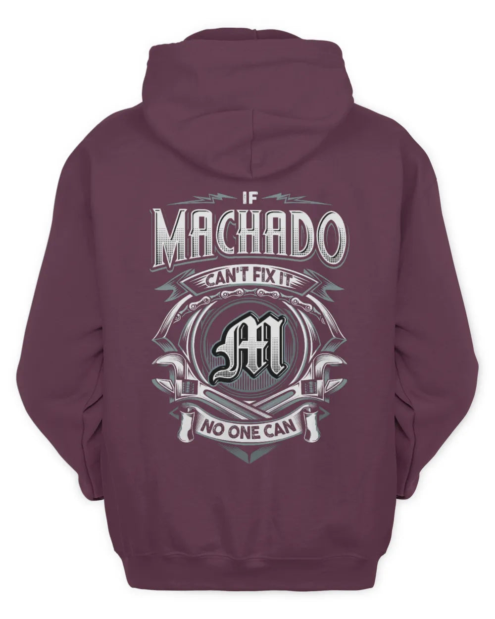 MACHADO AP81-K4-626 - Personalized Ahmed Quote Apparel “If Ahmed Can't Fix It, No One Can” - Unisex Hoodie - Maroon
