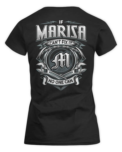 MARISA AP81-K4-626 - Personalized Ahmed Quote Apparel “If Ahmed Can't Fix It, No One Can” - Women's Standard T-Shirt - Black