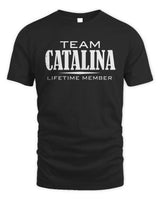 CATALINA BL62-K4-128 - Personalized “Team NAME Lifetime Member” - Unisex Standard T-Shirt - Black