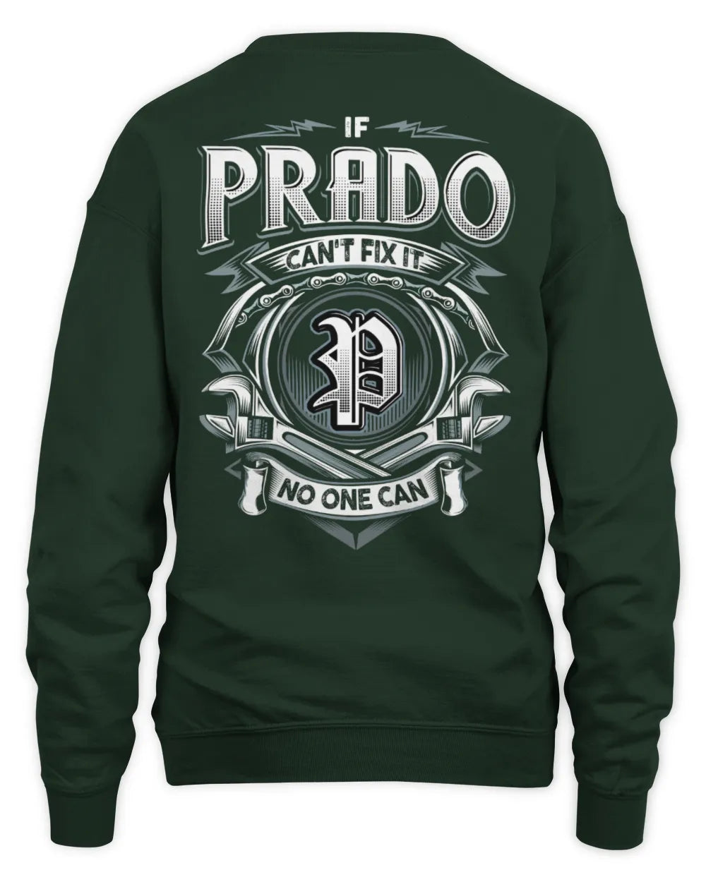 PRADO AP81-K4-626 - Personalized Ahmed Quote Apparel “If Ahmed Can't Fix It, No One Can” - Unisex Sweatshirt - Forest Green