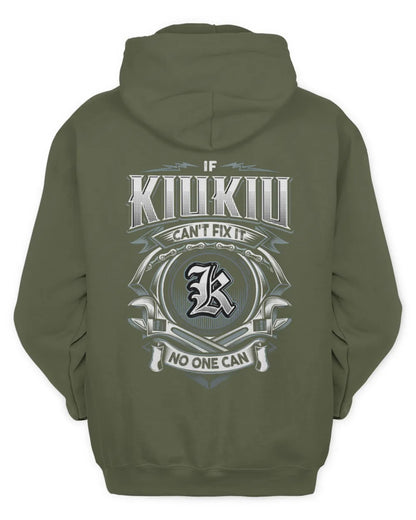 KIUKIU AP81-K4-626 - Personalized Ahmed Quote Apparel “If Ahmed Can't Fix It, No One Can” - Unisex Hoodie - Military Green