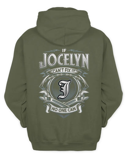 JOCELYN AP81-K4-626 - Personalized Ahmed Quote Apparel “If Ahmed Can't Fix It, No One Can” - Unisex Hoodie - Military Green