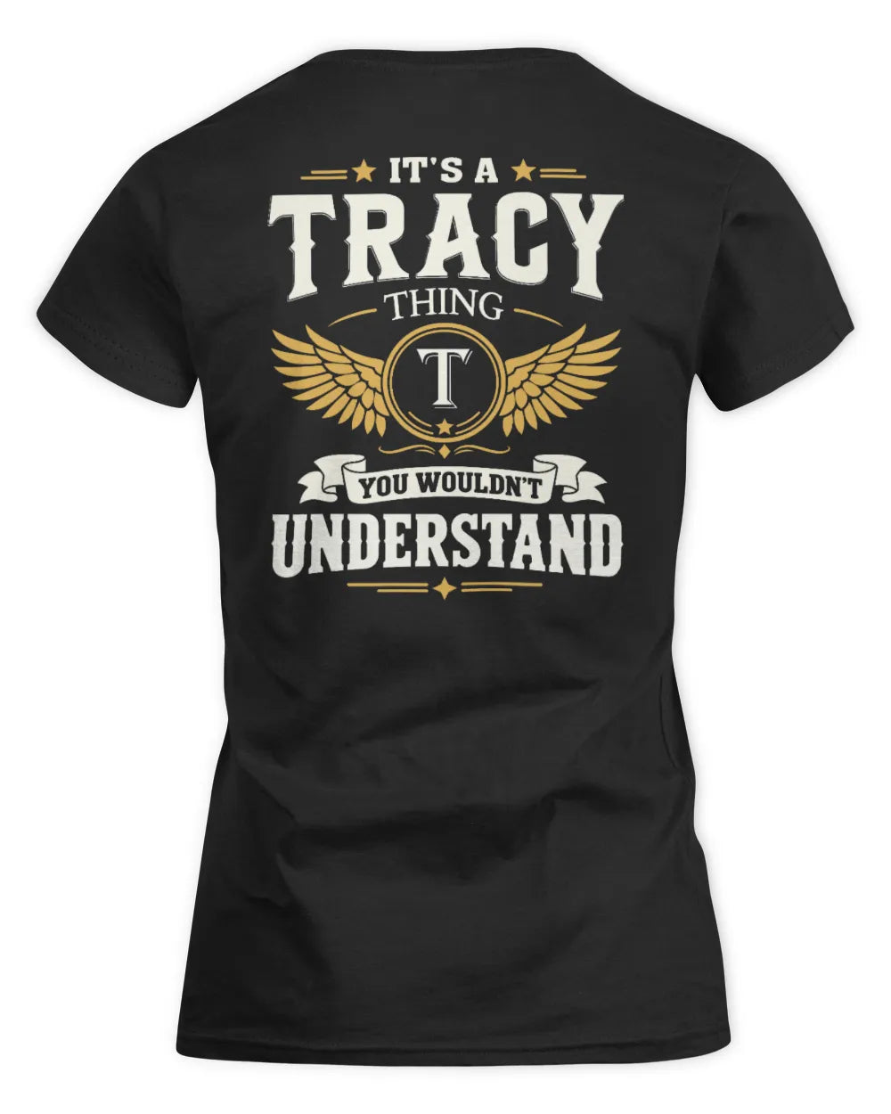TRACY KT06-M008 It’s a [NAME] Thing – You Wouldn’t Understand | Personalized Vintage T-Shirt - Women's Standard T-Shirt - Black
