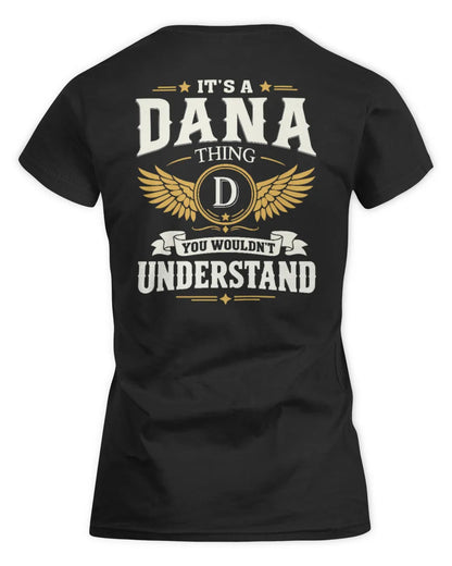 DANA KT06-M008 It’s a [NAME] Thing – You Wouldn’t Understand | Personalized Vintage T-Shirt - Women's Standard T-Shirt - Black