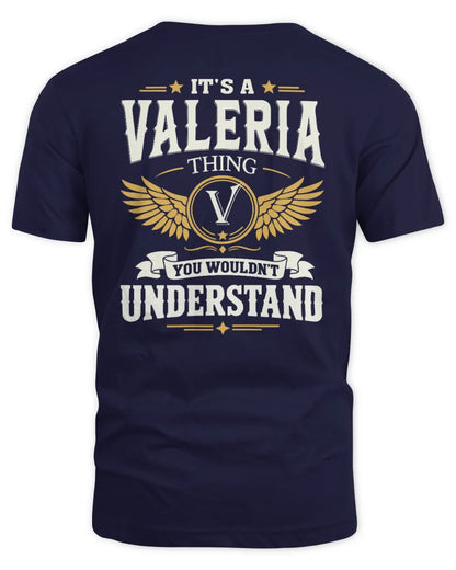 VALERIA KT06-M008 It’s a [NAME] Thing – You Wouldn’t Understand | Personalized Vintage T-Shirt - Unisex Standard T-Shirt - Navy