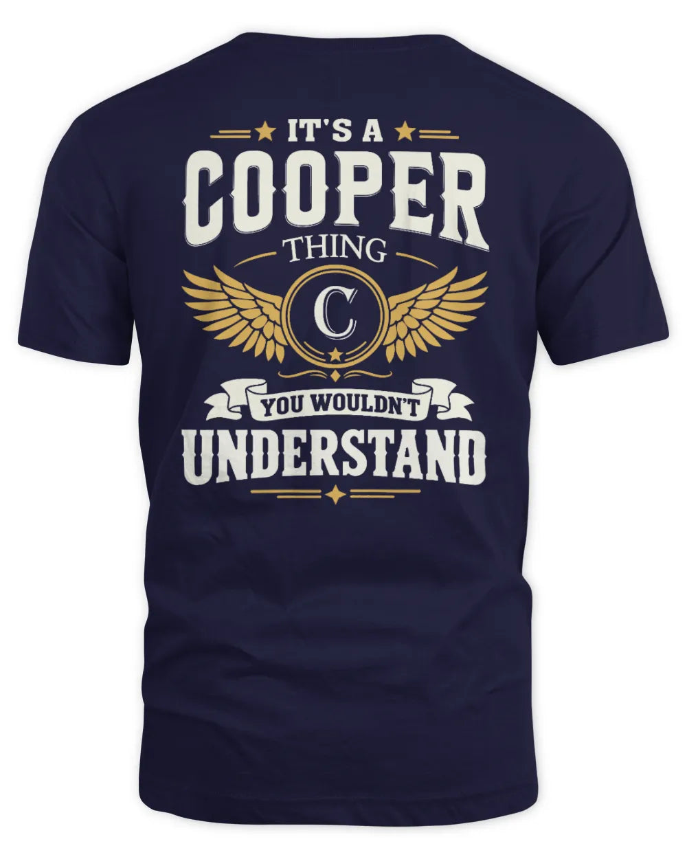 COOPER KT06-M008 It’s a [NAME] Thing – You Wouldn’t Understand | Personalized Vintage T-Shirt - Unisex Standard T-Shirt - Navy