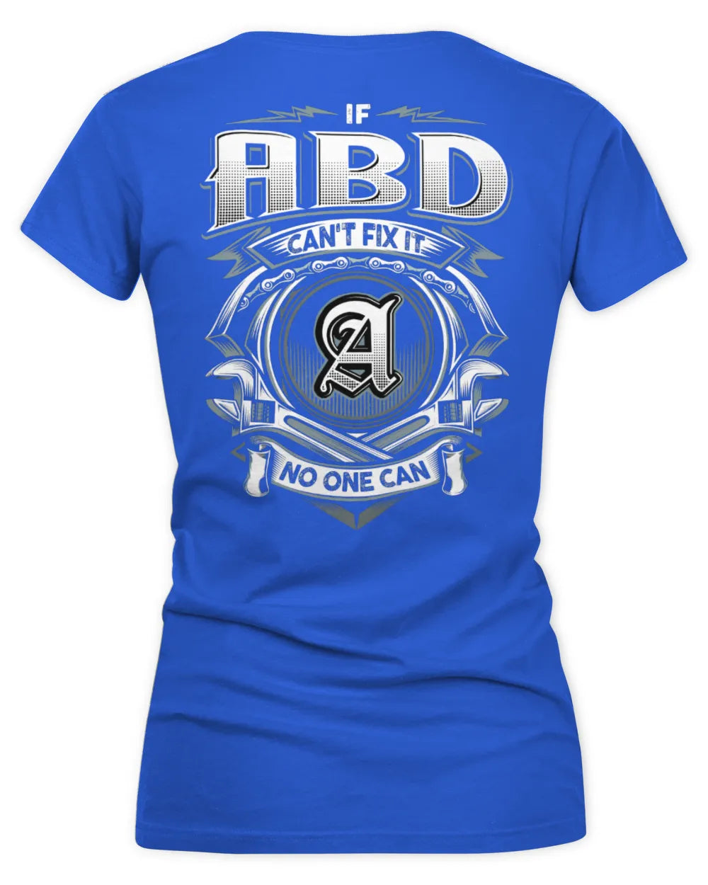 ABD AP81-K4-626 - Personalized Ahmed Quote Apparel “If Ahmed Can't Fix It, No One Can” - Women's V-Neck T-Shirt - Royal