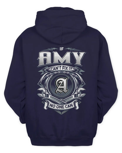 AMY AP81-K4-626 - Personalized Ahmed Quote Apparel “If Ahmed Can't Fix It, No One Can” - Unisex Hoodie - Navy