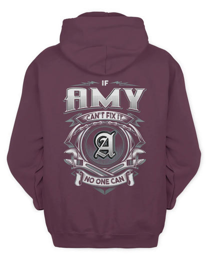 AMY AP81-K4-626 - Personalized Ahmed Quote Apparel “If Ahmed Can't Fix It, No One Can” - Unisex Hoodie - Maroon