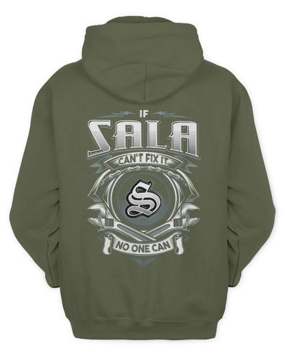 SALA AP81-K4-626 - Personalized Ahmed Quote Apparel “If Ahmed Can't Fix It, No One Can” - Unisex Hoodie - Military Green