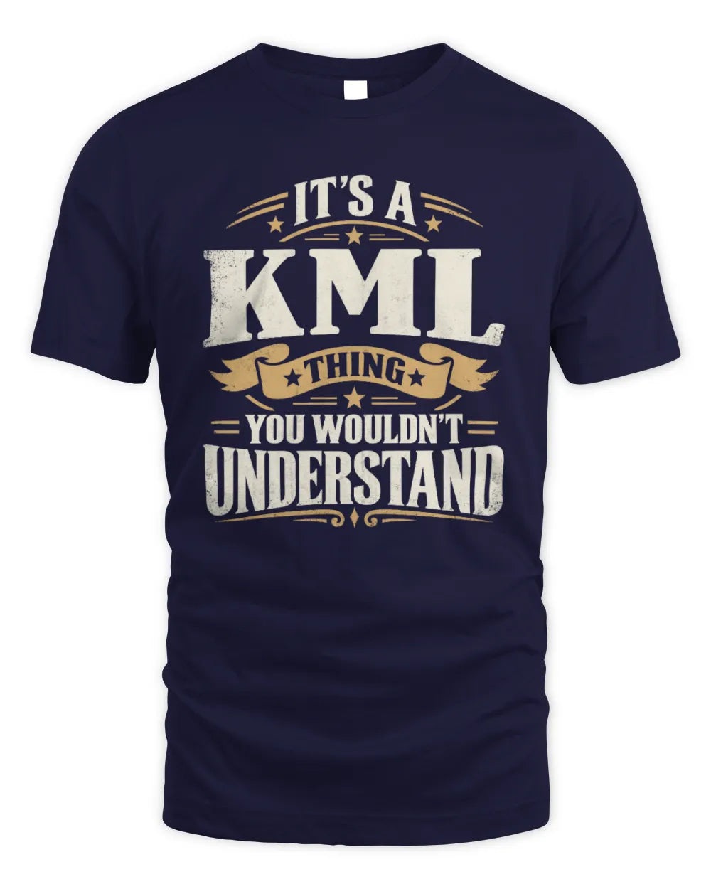 KML P08 TH51 - Personalized “It’s a/an [NAME] Thing – You Wouldn’t Understand” Shirt - Unisex Standard T-Shirt - Navy