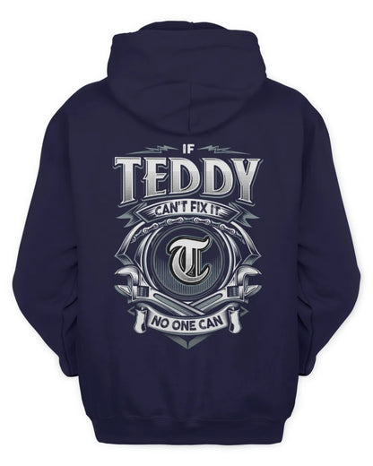 TEDDY AP81-K4-626 - Personalized Ahmed Quote Apparel “If Ahmed Can't Fix It, No One Can” - Unisex Hoodie - Navy