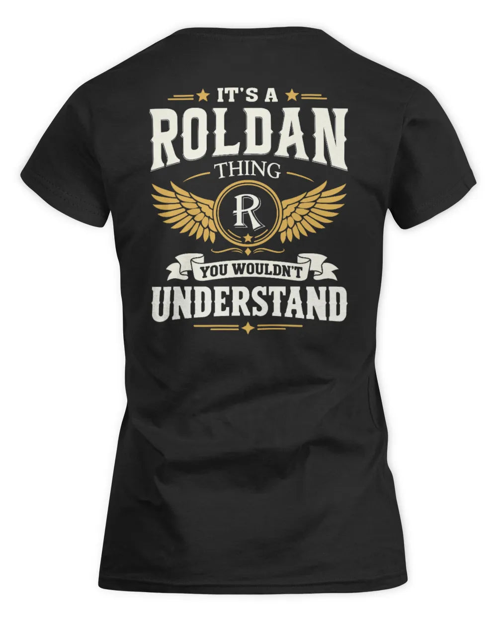 ROLDAN KT06-M008 It’s a [NAME] Thing – You Wouldn’t Understand | Personalized Vintage T-Shirt - Women's Standard T-Shirt - Black