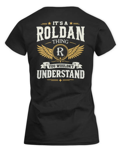 ROLDAN KT06-M008 It’s a [NAME] Thing – You Wouldn’t Understand | Personalized Vintage T-Shirt - Women's Standard T-Shirt - Black