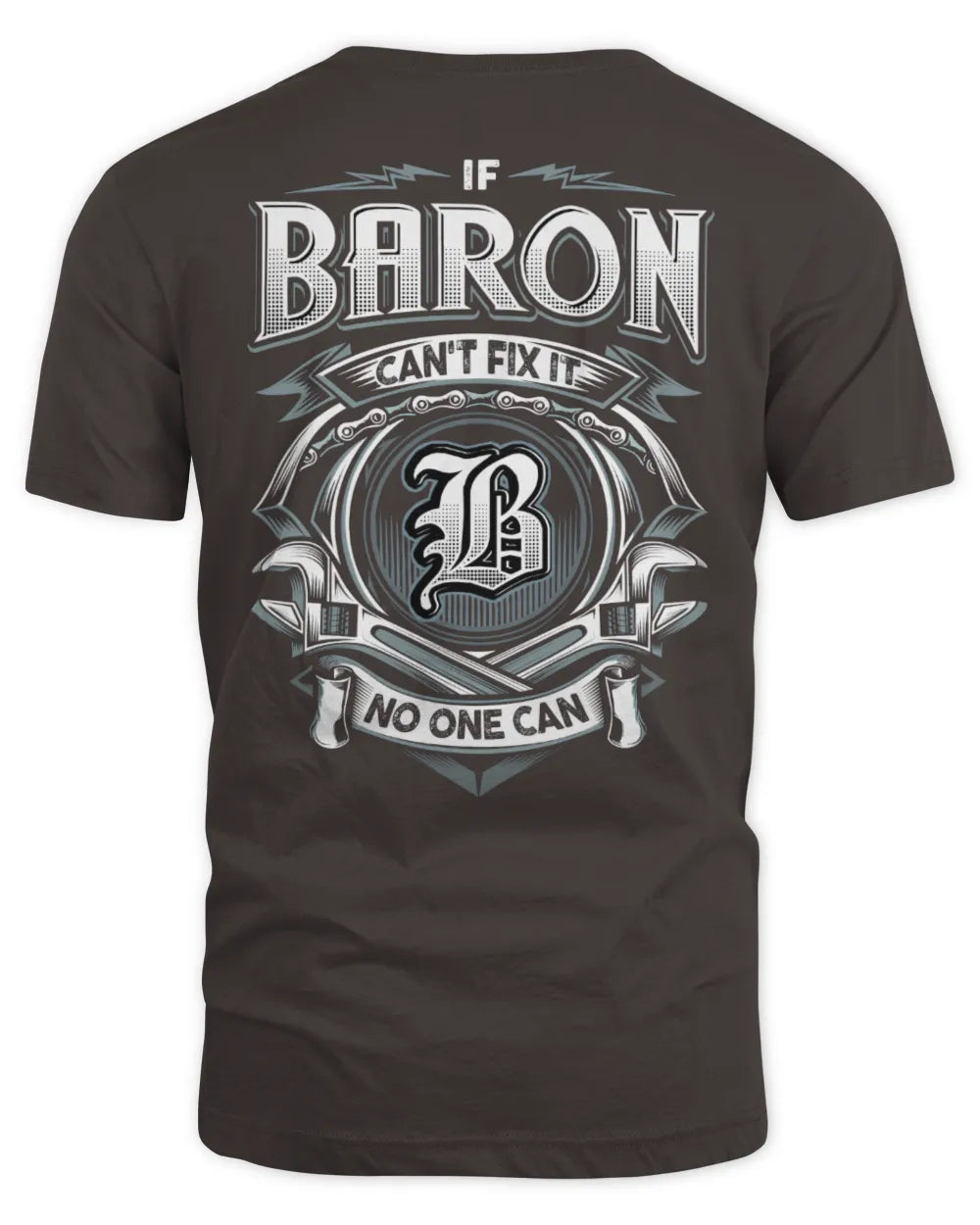 BARON AP81-K4-626 - Personalized Ahmed Quote Apparel “If Ahmed Can't Fix It, No One Can” - Unisex Standard T-Shirt - Dark Chocolate