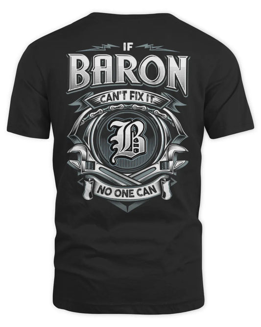 BARON AP81-K4-626 - Personalized Ahmed Quote Apparel “If Ahmed Can't Fix It, No One Can” - Unisex Standard T-Shirt - Black
