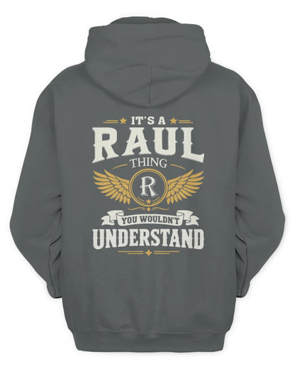 RAUL KT06-M008 It’s a [NAME] Thing – You Wouldn’t Understand | Personalized Vintage T-Shirt - Unisex Hoodie - Charcoal