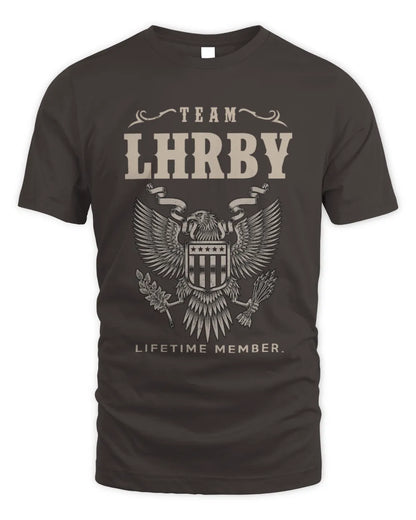 LHRBY TP06-K82 – Personalized Classic Style Apparel “Team NAME Lifetime Member” - Unisex Standard T-Shirt - Dark Chocolate