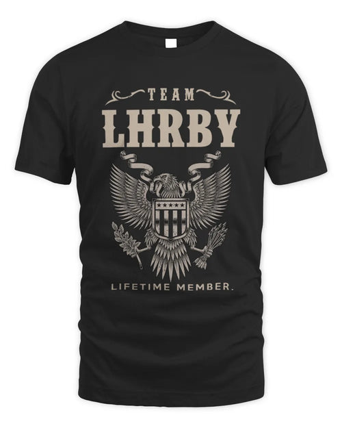 LHRBY TP06-K82 – Personalized Classic Style Apparel “Team NAME Lifetime Member” - Unisex Standard T-Shirt - Black