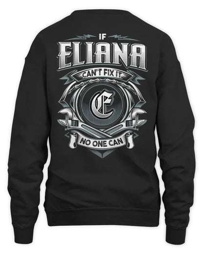 ELIANA AP81-K4-626 - Personalized Ahmed Quote Apparel “If Ahmed Can't Fix It, No One Can” - Unisex Sweatshirt - Black