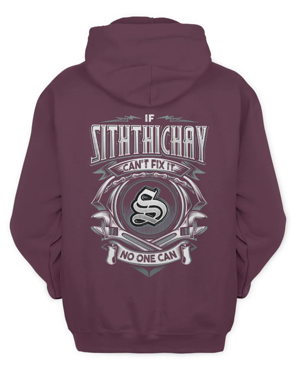SITHTHICHAY AP81-K4-626 - Personalized Ahmed Quote Apparel “If Ahmed Can't Fix It, No One Can” - Unisex Hoodie - Maroon