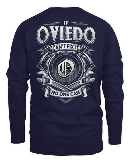 OVIEDO AP81-K4-626 - Personalized Ahmed Quote Apparel “If Ahmed Can't Fix It, No One Can” - Men's Long Sleeved T-Shirt - Navy