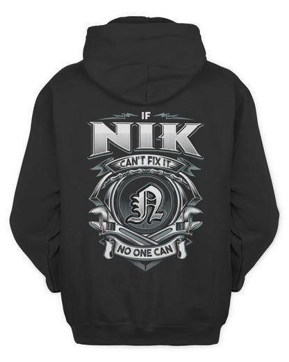 NIK AP81-K4-626 - Personalized Ahmed Quote Apparel “If Ahmed Can't Fix It, No One Can” - Unisex Hoodie - Black