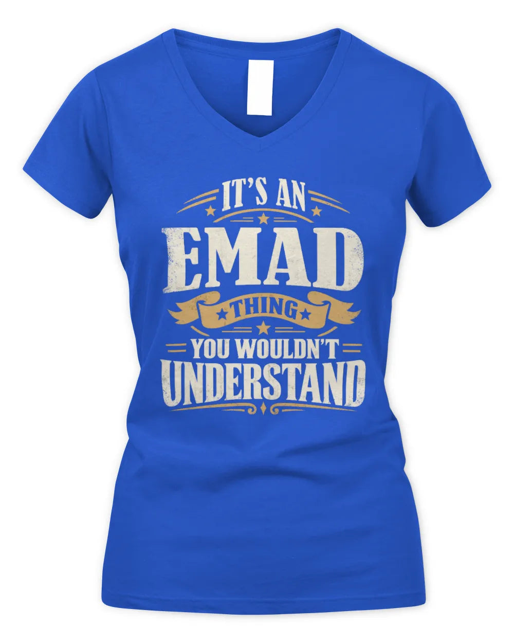 EMAD P08 TH51 - Personalized “It’s a/an [NAME] Thing – You Wouldn’t Understand” Shirt - Women's V-Neck T-Shirt - Royal