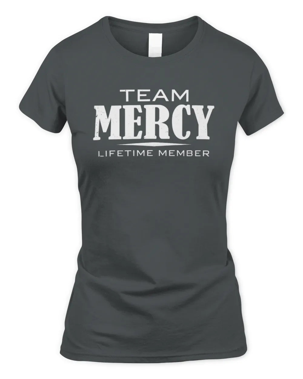 MERCY BL62-K4-128 - Personalized “Team NAME Lifetime Member” - Women's Standard T-Shirt - Charcoal