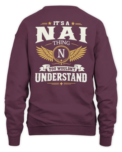 NAI KT06-M008 It’s a [NAME] Thing – You Wouldn’t Understand | Personalized Vintage T-Shirt - Unisex Sweatshirt - Maroon