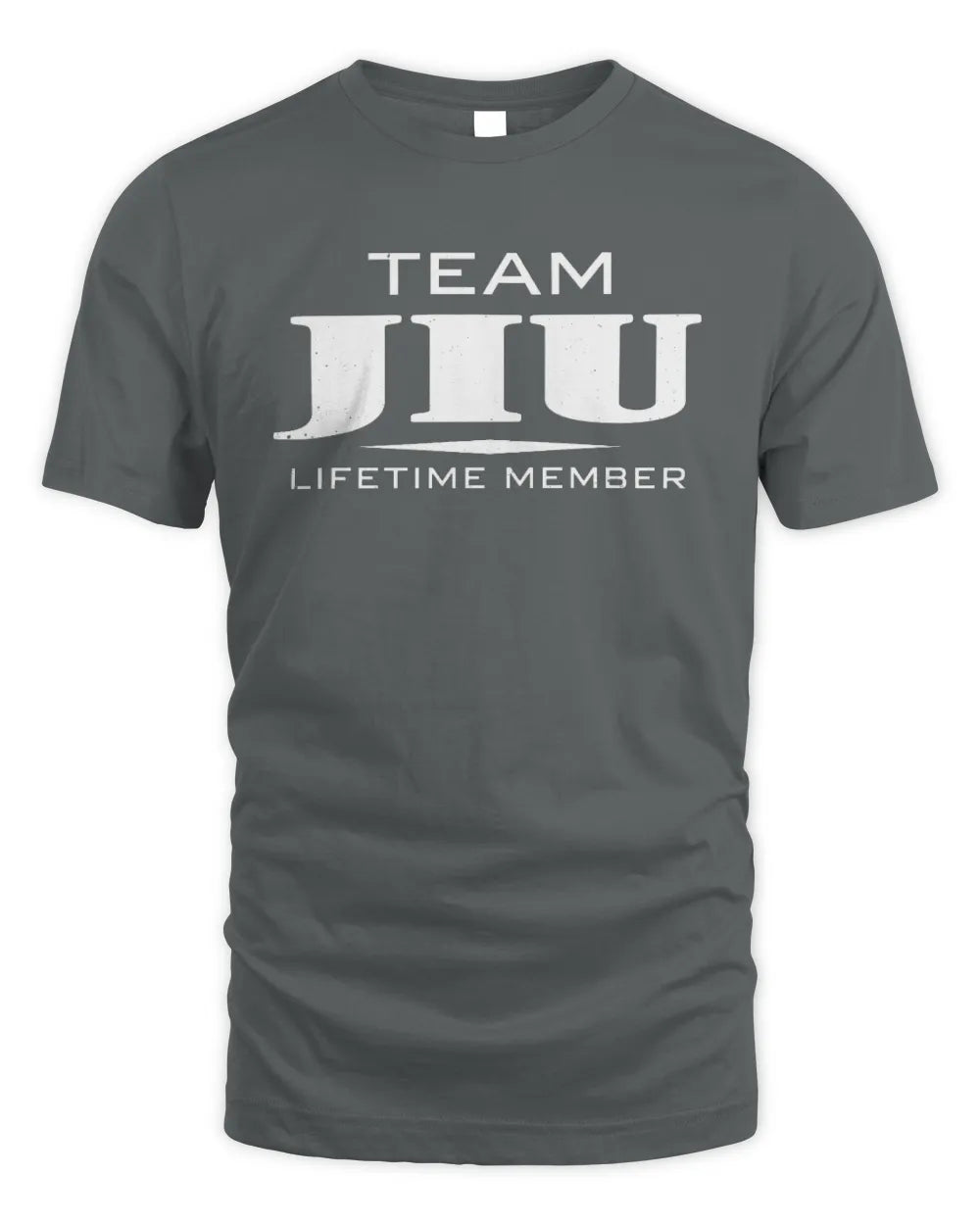 JIU BL62-K4-128 - Personalized “Team NAME Lifetime Member” - Unisex Standard T-Shirt - Charcoal