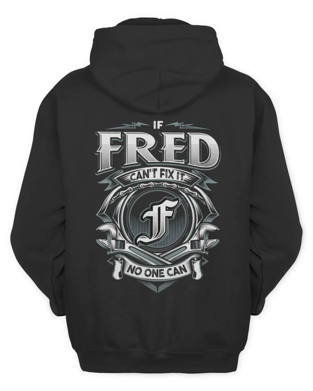 FRED AP81-K4-626 - Personalized Ahmed Quote Apparel “If Ahmed Can't Fix It, No One Can” - Unisex Hoodie - Black