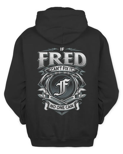 FRED AP81-K4-626 - Personalized Ahmed Quote Apparel “If Ahmed Can't Fix It, No One Can” - Unisex Hoodie - Black