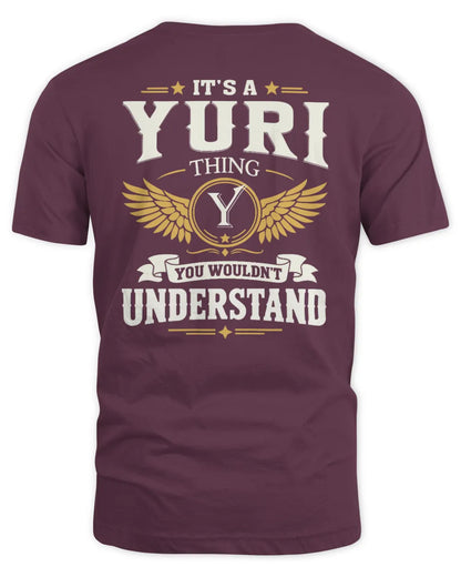 YURI KT06-M008 It’s a [NAME] Thing – You Wouldn’t Understand | Personalized Vintage T-Shirt - Unisex Standard T-Shirt - Maroon
