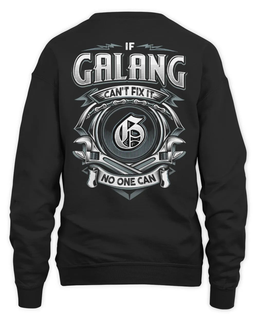 GALANG AP81-K4-626 - Personalized Ahmed Quote Apparel “If Ahmed Can't Fix It, No One Can” - Unisex Sweatshirt - Black