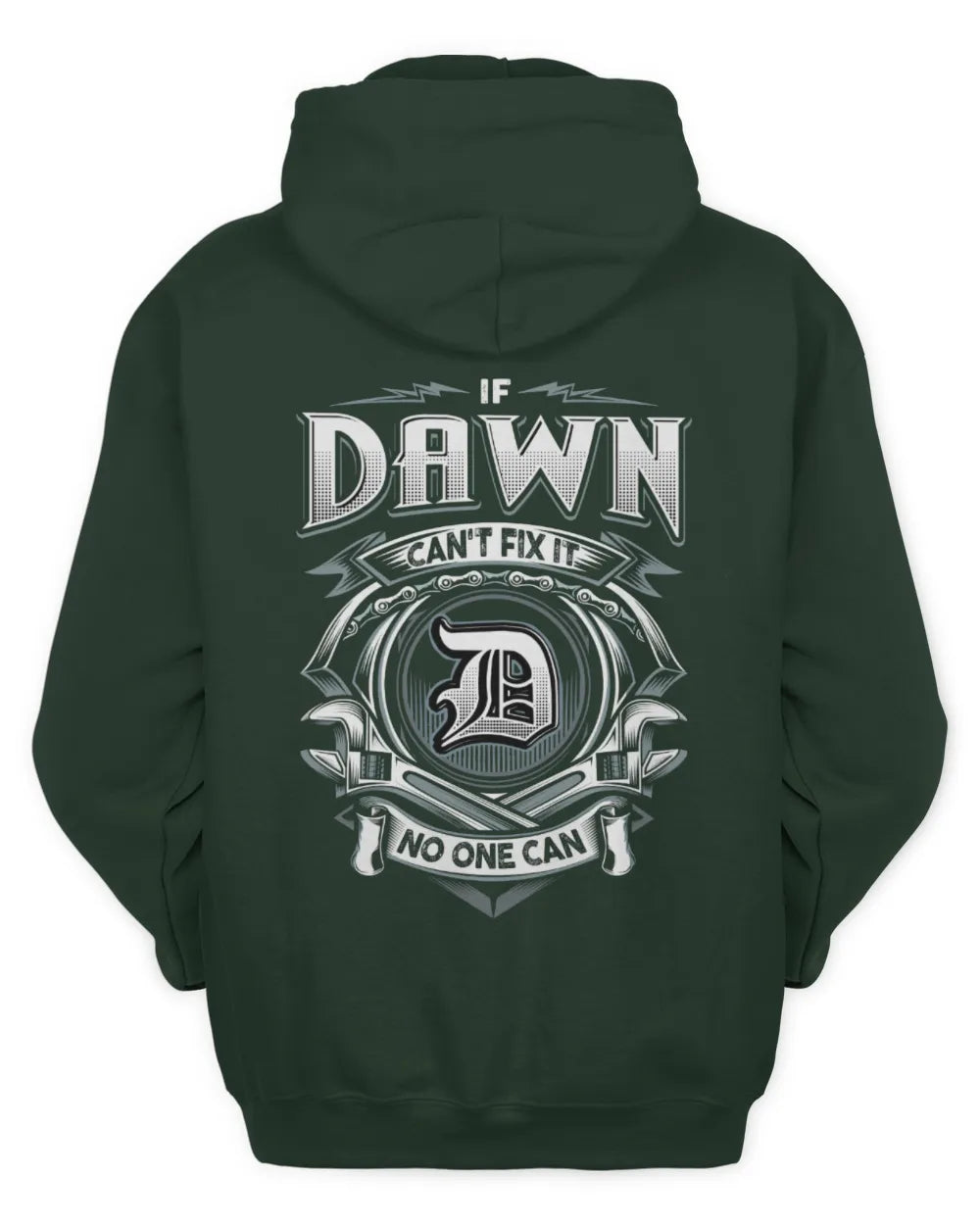 DAWN AP81-K4-626 - Personalized Ahmed Quote Apparel “If Ahmed Can't Fix It, No One Can” - Unisex Hoodie - Forest Green