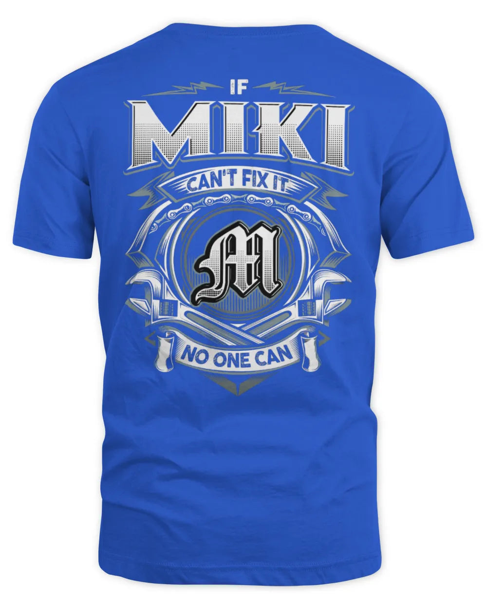 MIKI AP81-K4-626 - Personalized Ahmed Quote Apparel “If Ahmed Can't Fix It, No One Can” - Unisex Standard T-Shirt - Royal