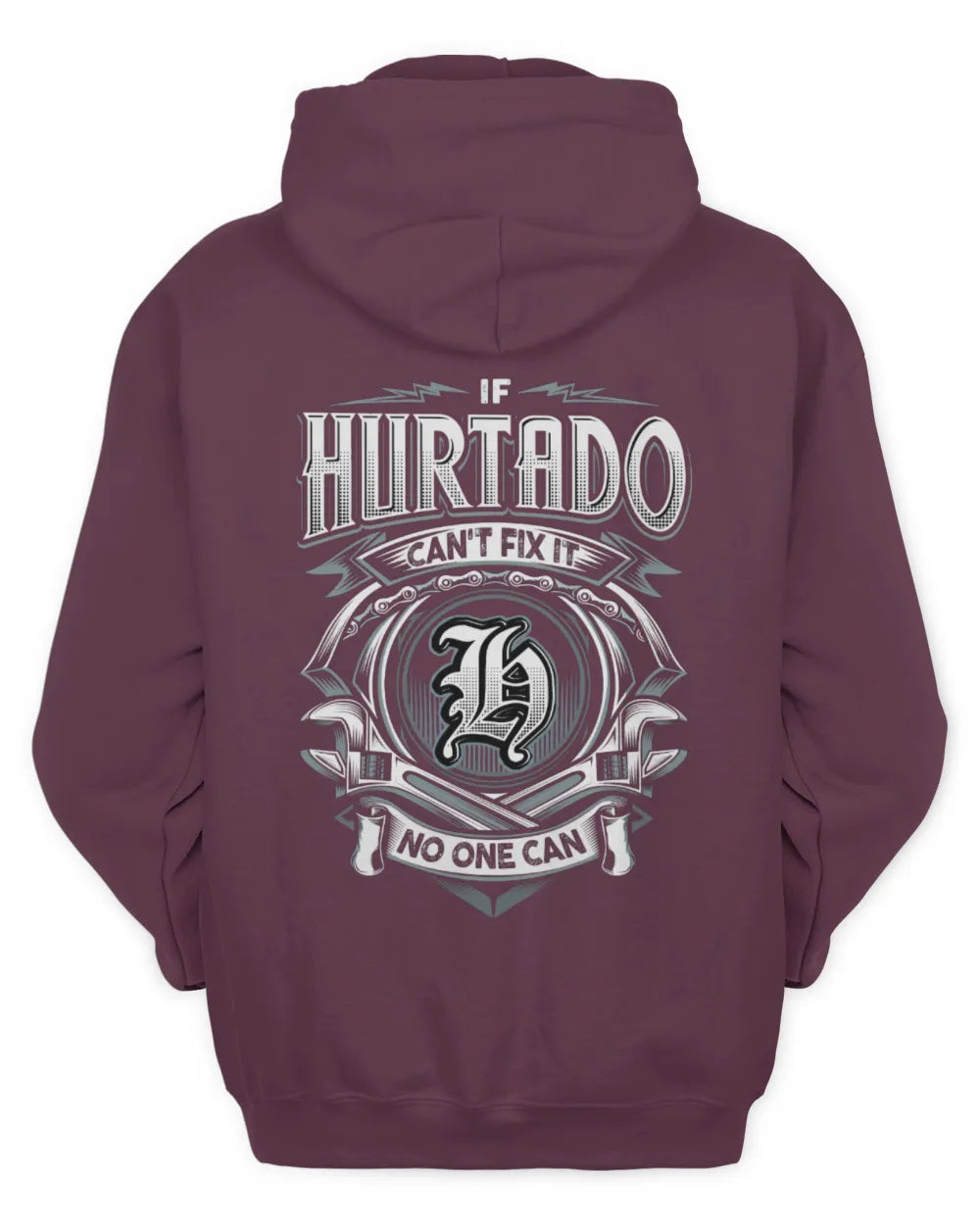 HURTADO AP81-K4-626 - Personalized Ahmed Quote Apparel “If Ahmed Can't Fix It, No One Can” - Unisex Hoodie - Maroon