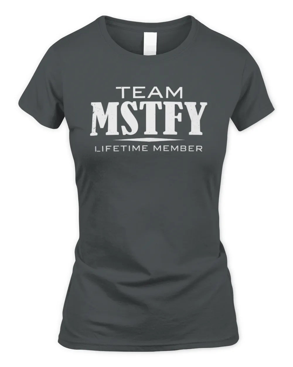MSTFY BL62-K4-128 - Personalized “Team NAME Lifetime Member” - Women's Standard T-Shirt - Charcoal