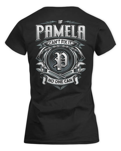 PAMELA AP81-K4-626 - Personalized Ahmed Quote Apparel “If Ahmed Can't Fix It, No One Can” - Women's Standard T-Shirt - Black