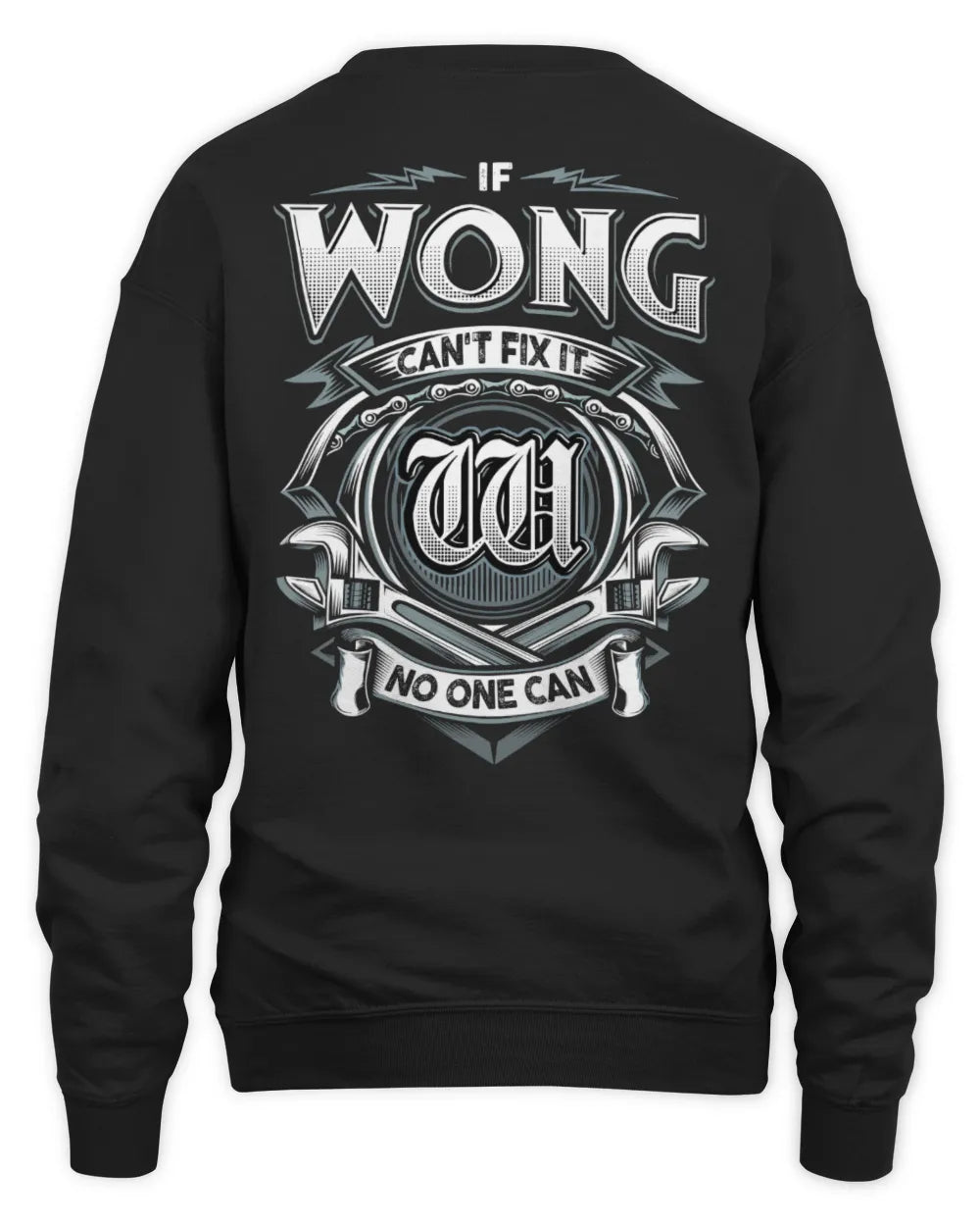 WONG AP81-K4-626 - Personalized Ahmed Quote Apparel “If Ahmed Can't Fix It, No One Can” - Unisex Sweatshirt - Black