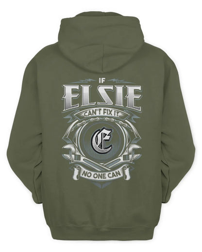 ELSIE AP81-K4-626 - Personalized Ahmed Quote Apparel “If Ahmed Can't Fix It, No One Can” - Unisex Hoodie - Military Green