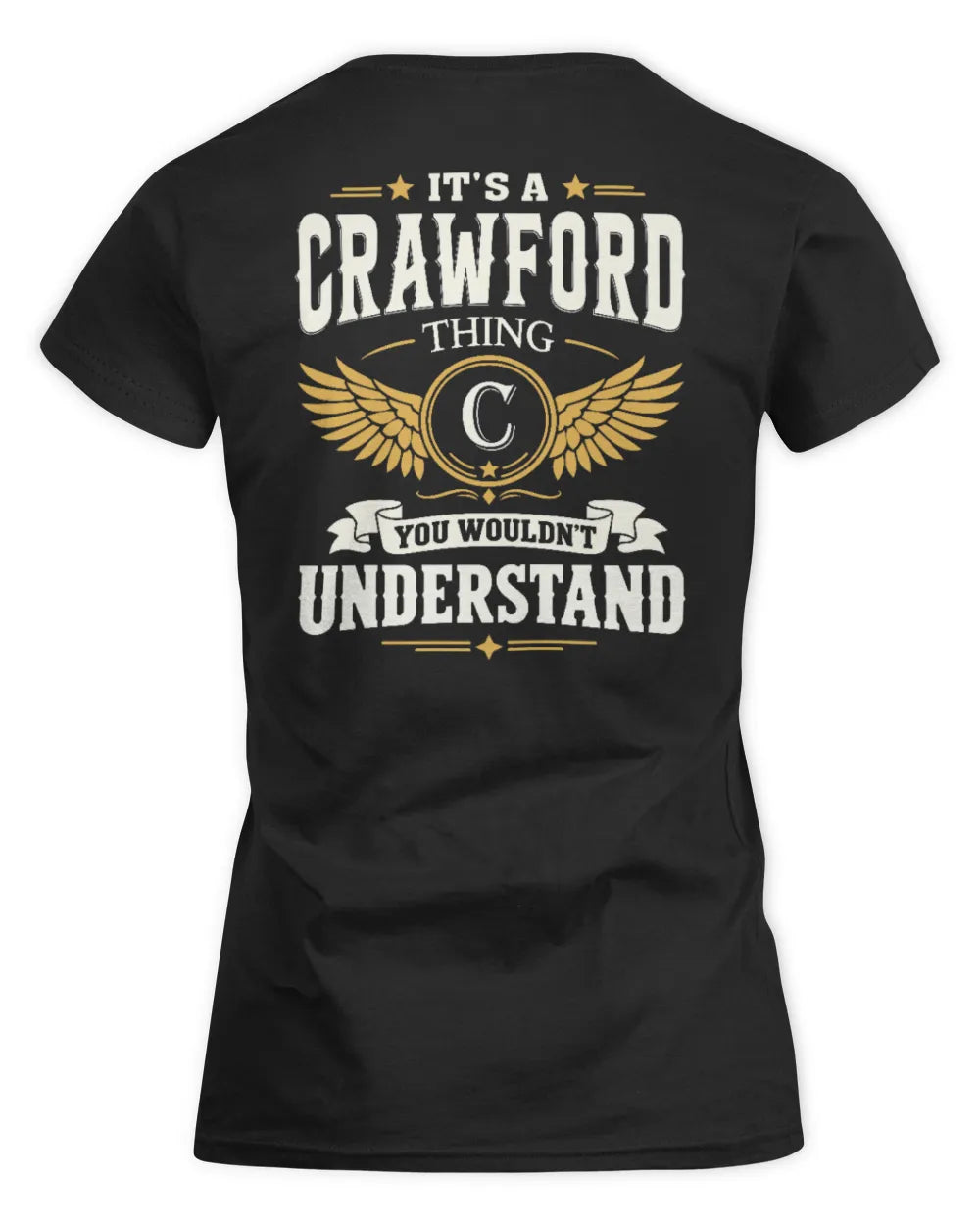 CRAWFORD KT06-M008 It’s a [NAME] Thing – You Wouldn’t Understand | Personalized Vintage T-Shirt - Women's Standard T-Shirt - Black
