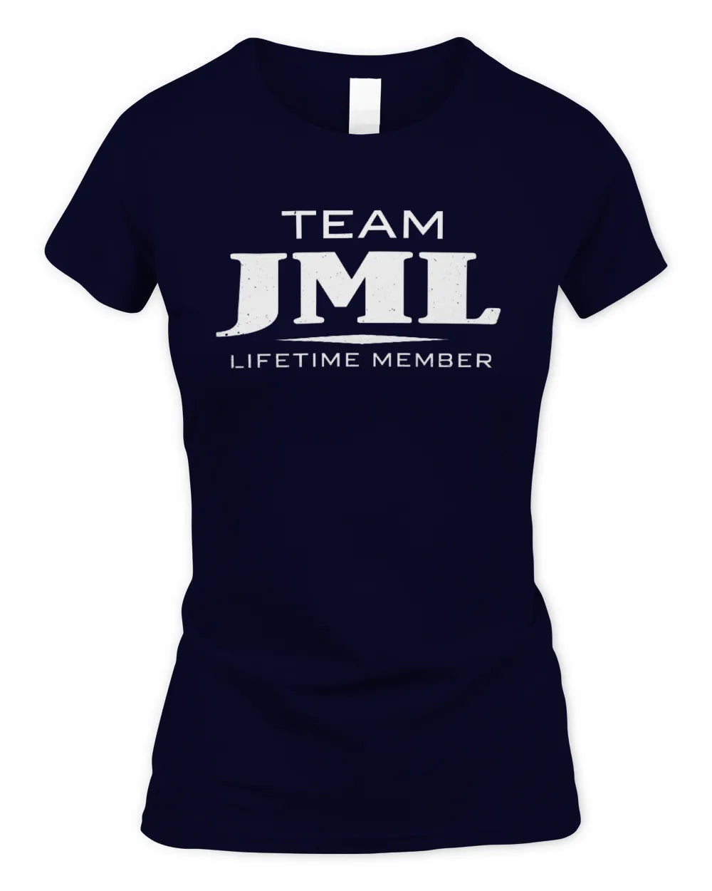 JML BL62-K4-128 - Personalized “Team NAME Lifetime Member” - Women's Standard T-Shirt - Navy