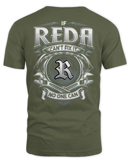 REDA AP81-K4-626 - Personalized Ahmed Quote Apparel “If Ahmed Can't Fix It, No One Can” - Unisex Standard T-Shirt - Military Green